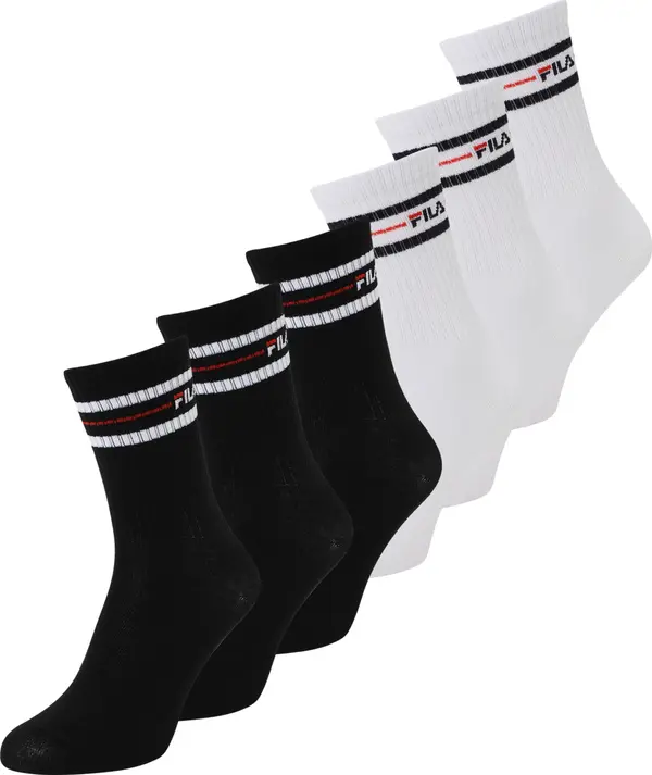 FILA FILA Čarape  crvena / crna / bijela