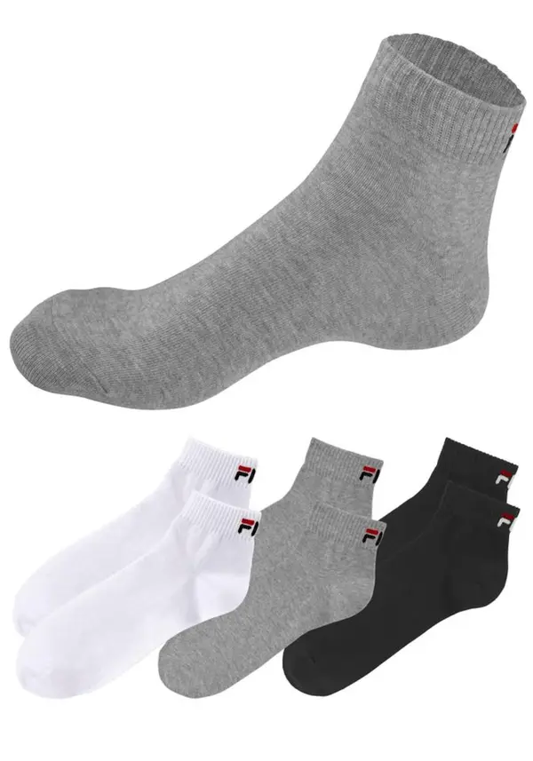 FILA FILA Čarape  siva / crna / bijela