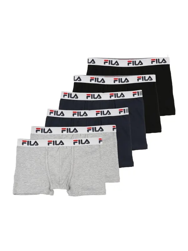 FILA FILA Gaće  morsko plava / siva melange / crna / bijela