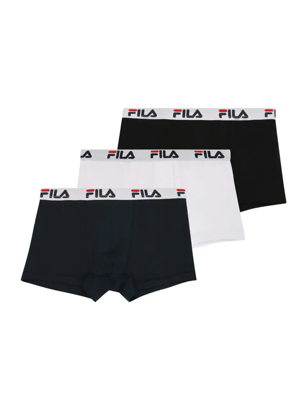 FILA FILA Gaće  svijetlo crvena / crna / bijela / prljavo bijela