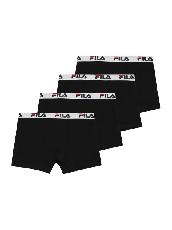 FILA FILA Gaće  svijetlo crvena / crna / prljavo bijela