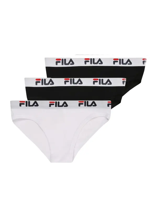 FILA FILA Gaće  svijetlo crvena / crna / prljavo bijela