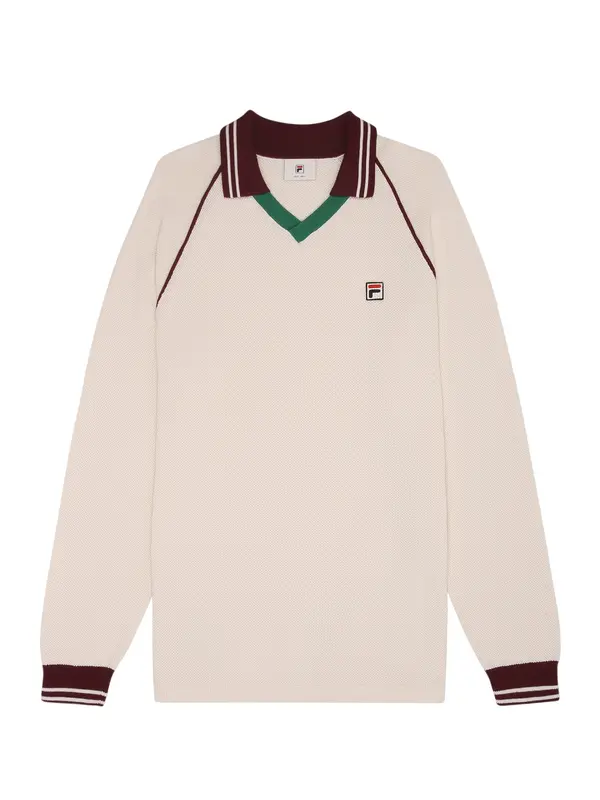 FILA FILA Kardigan 'Molinazzo'  tamno zelena / tamno crvena / prljavo bijela