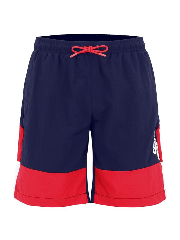 FILA FILA Kupaće gaće 'Sciacca'  morsko plava / boja vina / bijela