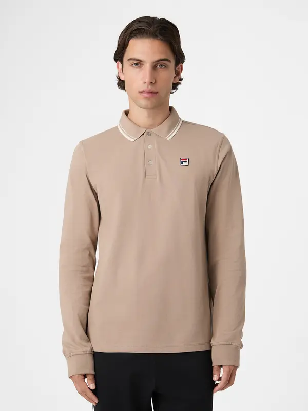 FILA FILA Majica 'Biella'  svijetlosmeđa / bijela
