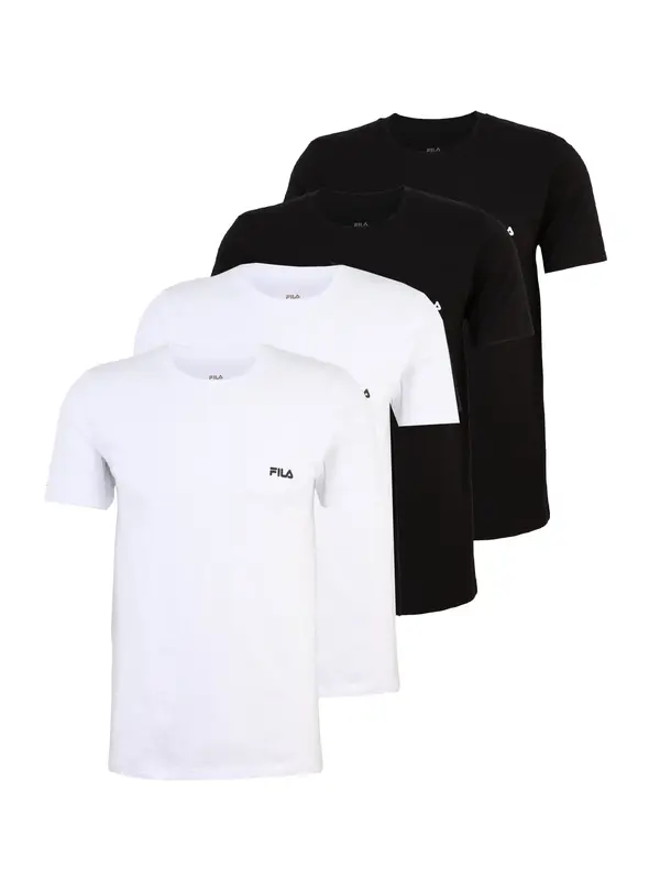 FILA FILA Majica  crna / bijela