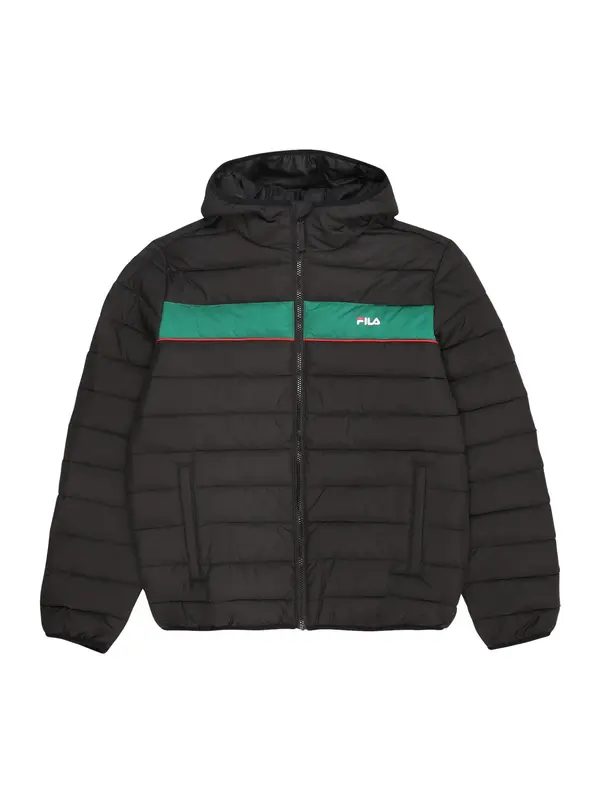 FILA FILA Prijelazna jakna 'Alpignano'  tamno zelena / crvena / crna / bijela