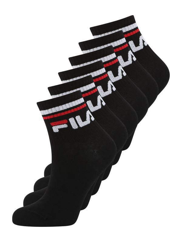 FILA FILA Sportske čarape  jarko crvena / crna / bijela