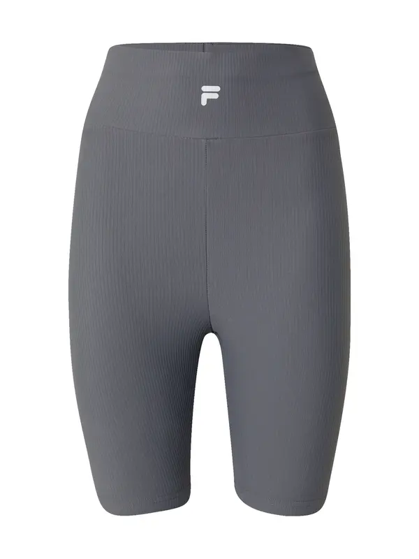 FILA FILA Sportske hlače  siva / bijela