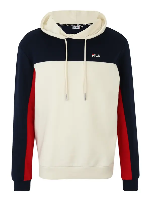 FILA FILA Sweater majica 'BRAMSCHE'  tamno plava / krvavo crvena / bijela