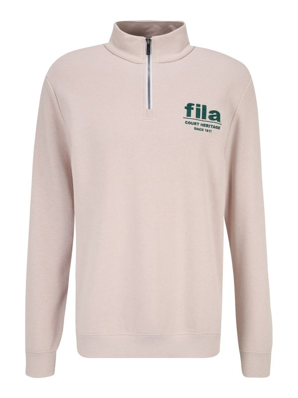 FILA FILA Sweater majica ' LISBON'  bež / tamno zelena