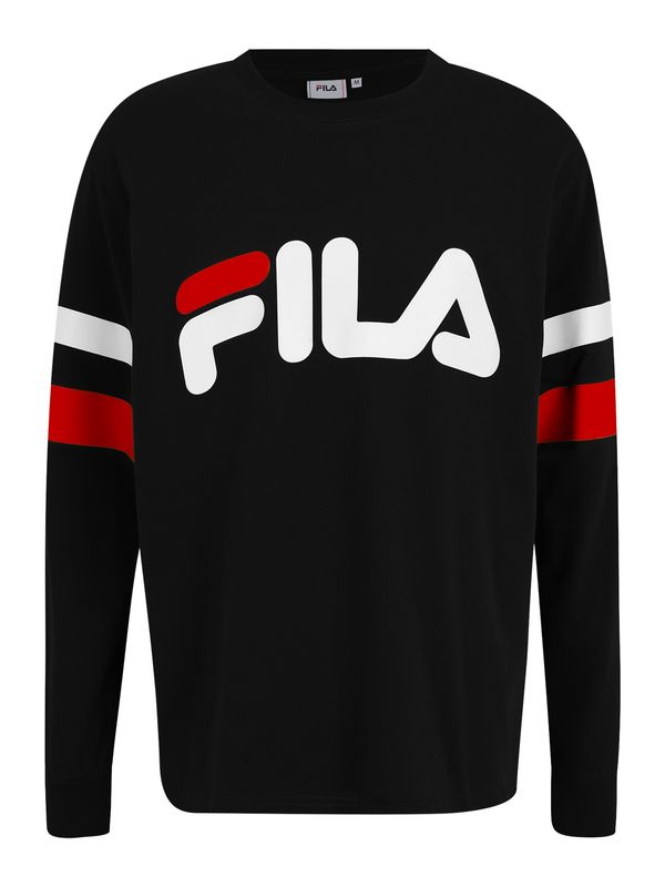 FILA FILA Sweater majica 'LUOHE'  crvena / crna / bijela