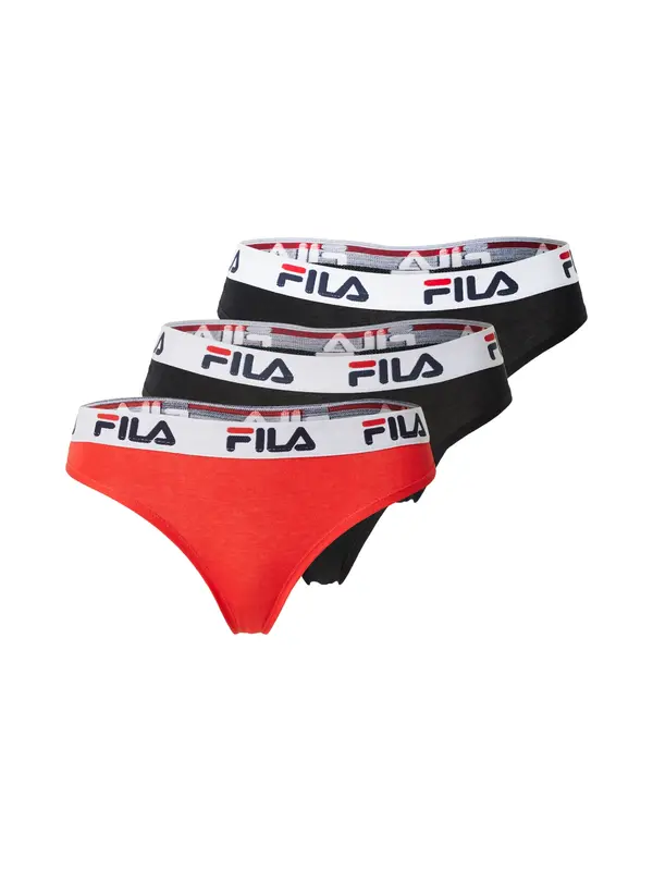 FILA FILA Tanga gaćice  crvena / crna / prljavo bijela