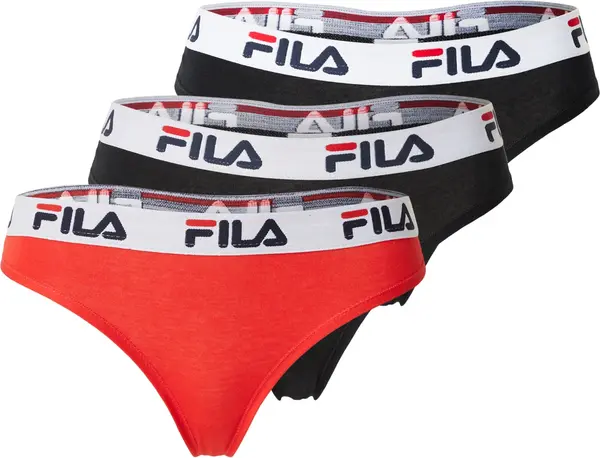 FILA FILA Tanga gaćice  crvena / crna / prljavo bijela