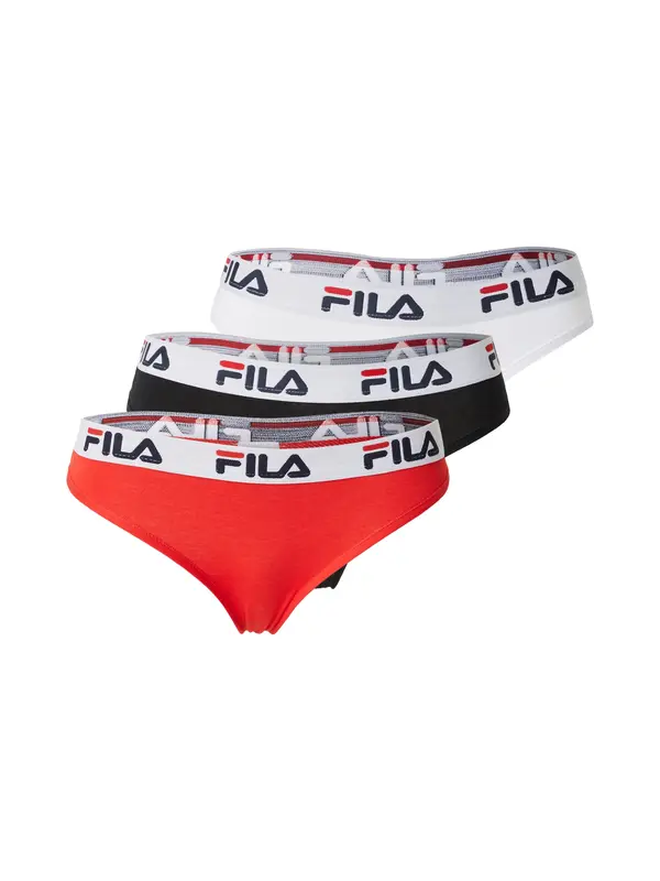 FILA FILA Tanga gaćice  klasično crvena / crna / bijela