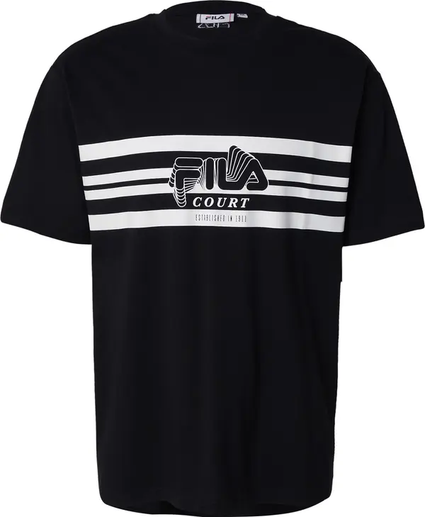 FILA FILA Tehnička sportska majica 'LASNE'  crna / bijela