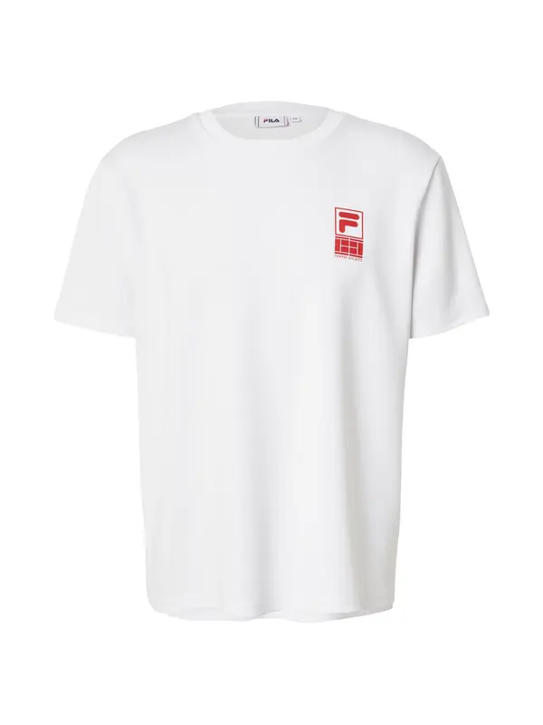 FILA FILA Tehnička sportska majica 'LENNIK'  crvena / prljavo bijela