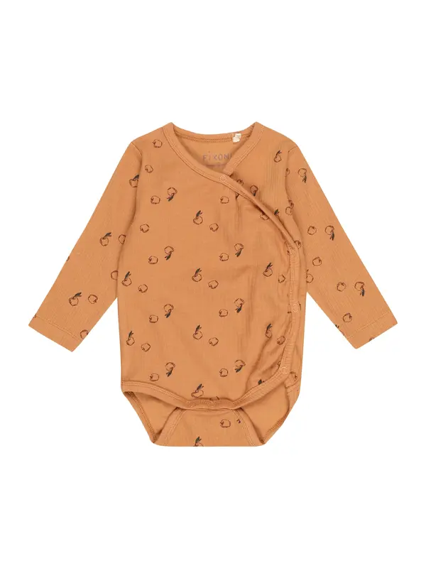 Fixoni Fixoni Dječji bodi  karamela / tamno zelena / crna