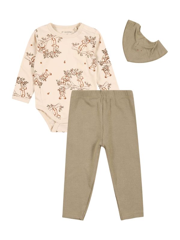 Fixoni Fixoni Komplet  svijetlobež / oker / kaki