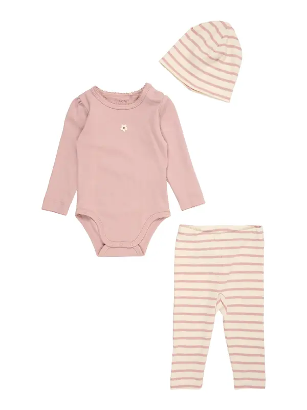 Fixoni Fixoni Komplet  taupe siva / rosé