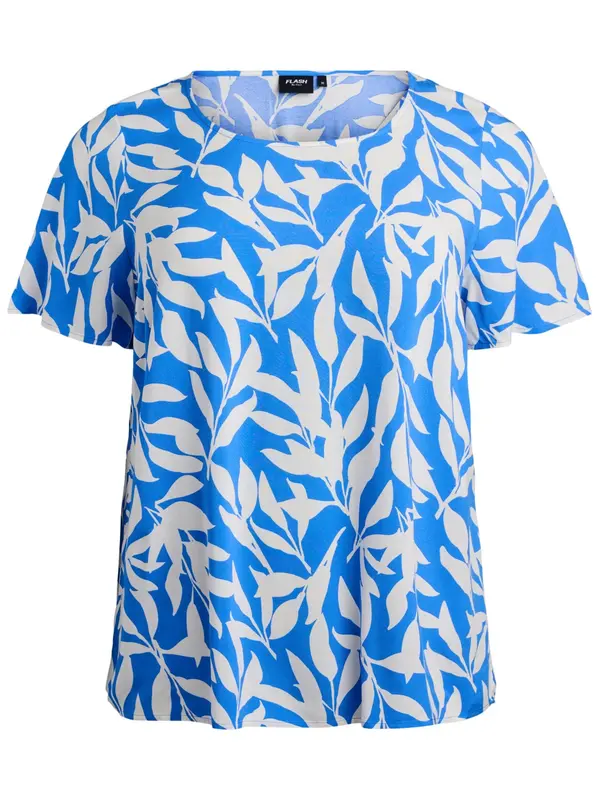 Flash by Zizzi Flash by Zizzi Bluza 'Flbilly'  plava / bijela
