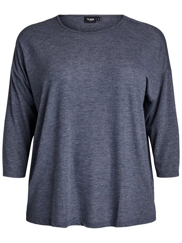Flash by Zizzi Flash by Zizzi Bluza 'Rosey'  tamo siva