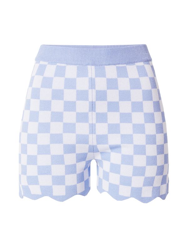 florence by mills exclusive for ABOUT YOU florence by mills exclusive for ABOUT YOU Hlače 'FroYo'  sivkasto plava / bijela