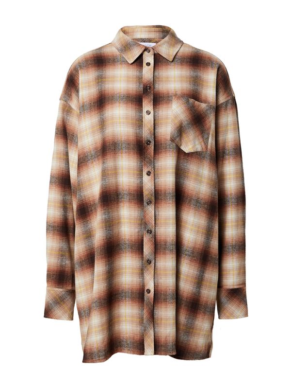 florence by mills exclusive for ABOUT YOU florence by mills exclusive for ABOUT YOU Košulja haljina 'Stella'  bež / smeđa / žuta / bijela