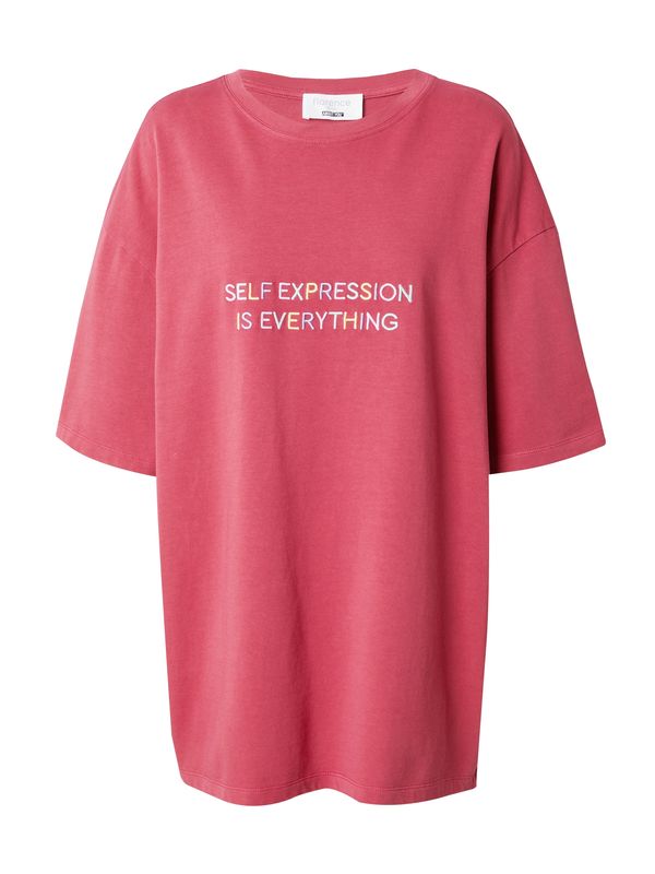 florence by mills exclusive for ABOUT YOU florence by mills exclusive for ABOUT YOU Široka majica 'Contentment'  svijetložuta / menta / roza / malina