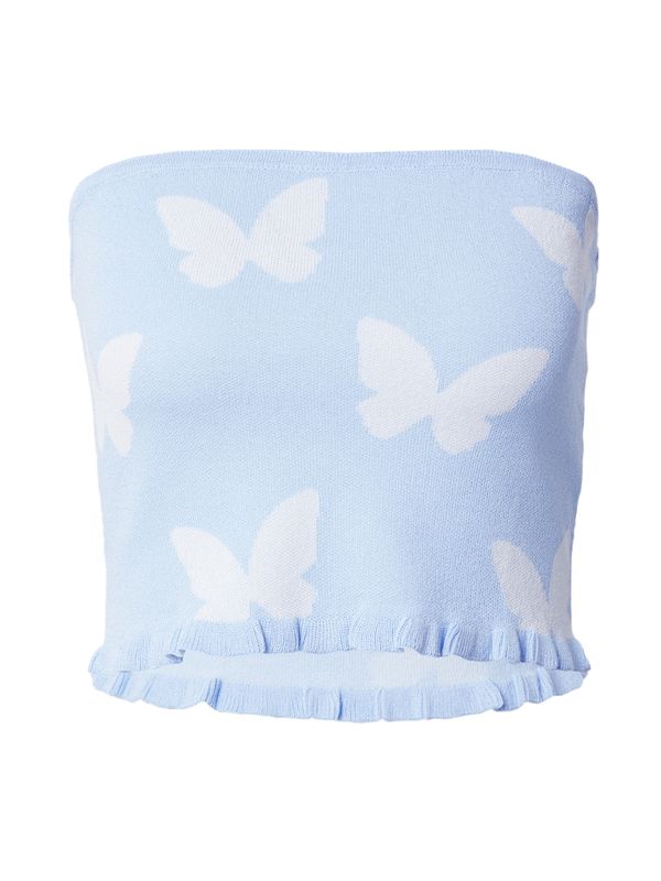 florence by mills exclusive for ABOUT YOU florence by mills exclusive for ABOUT YOU Top 'Citrus Spritz'  svijetloplava / bijela