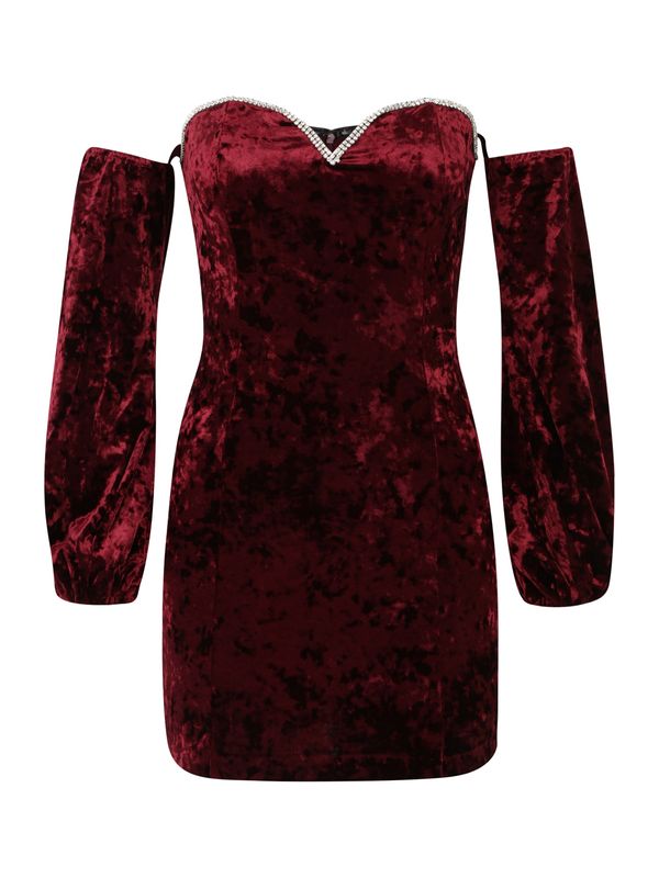 Forever New Petite Forever New Petite Haljina 'Sylvie'  patlidžan / boja vina / srebro