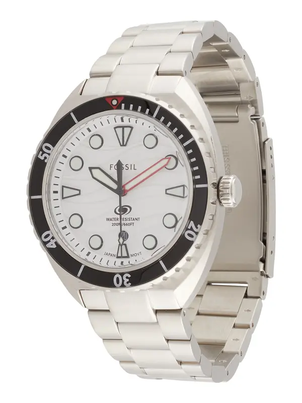FOSSIL FOSSIL Analogni sat 'Breaker'  crna / srebro