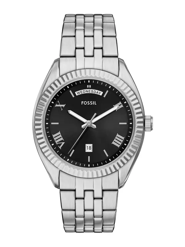 FOSSIL FOSSIL Analogni sat 'Campbell'  srebro