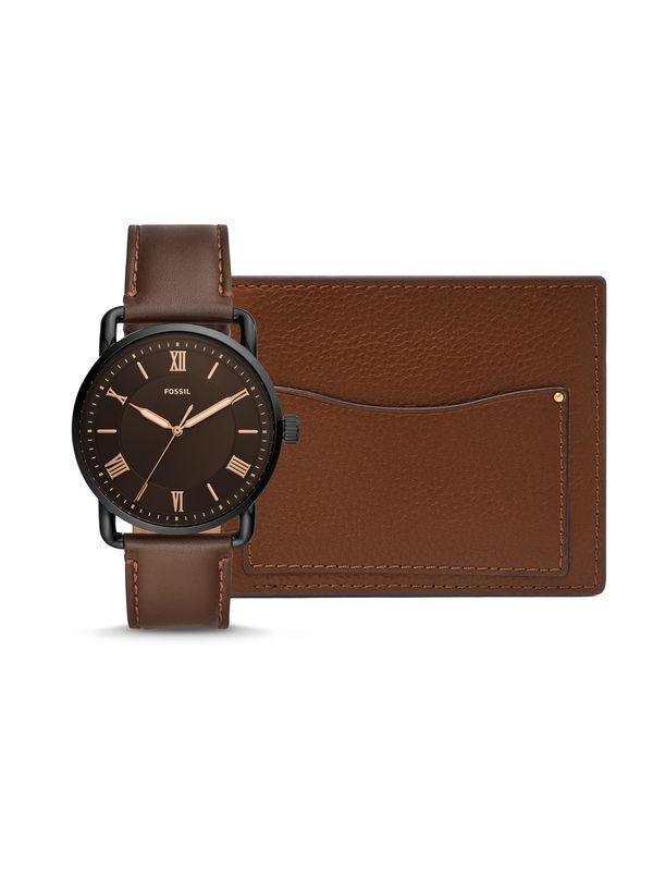 FOSSIL FOSSIL Analogni sat 'COPELAND'  smeđa