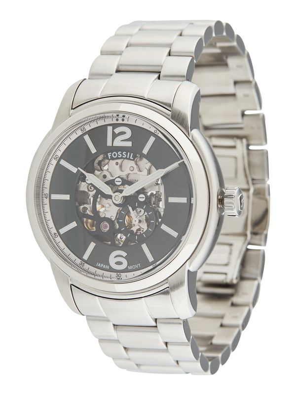 FOSSIL FOSSIL Analogni sat 'HERITAGE'  crna / srebro