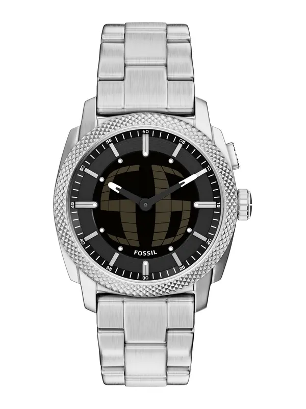 FOSSIL FOSSIL Analogni sat 'MACHINE BIG TIC'  boja blata / crna / srebro