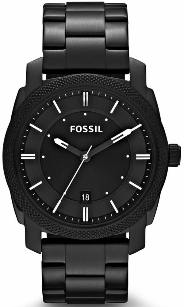 FOSSIL FOSSIL Analogni sat 'Machine'  crna