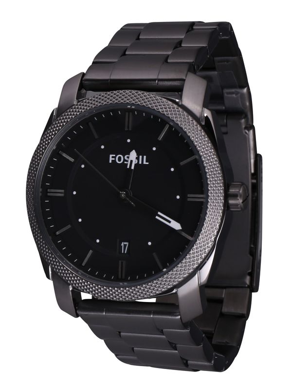 FOSSIL FOSSIL Analogni sat 'Machine'  grafit siva / crna