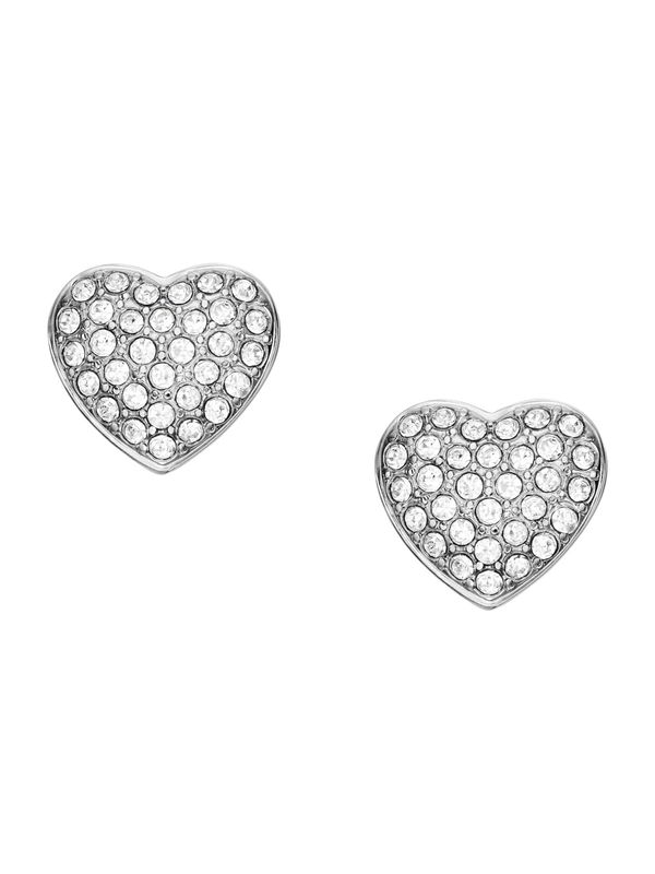 FOSSIL FOSSIL Naušnice  srebro / prozirna