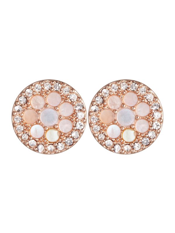 FOSSIL FOSSIL Naušnice 'VINTAGE GLITZ'  rozo zlatna / roza / bijela