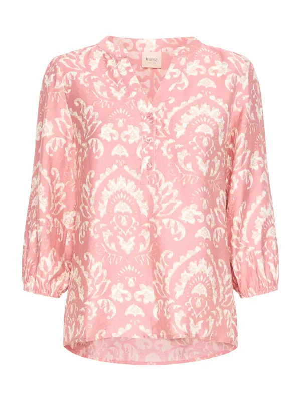 Fransa Fransa Bluza 'FRLILI'  tamno bež / prljavo roza / bijela