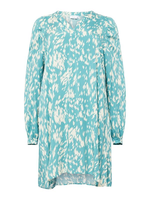Fransa Curve Fransa Curve Haljina 'KIRSTEN'  tirkiz / bijela