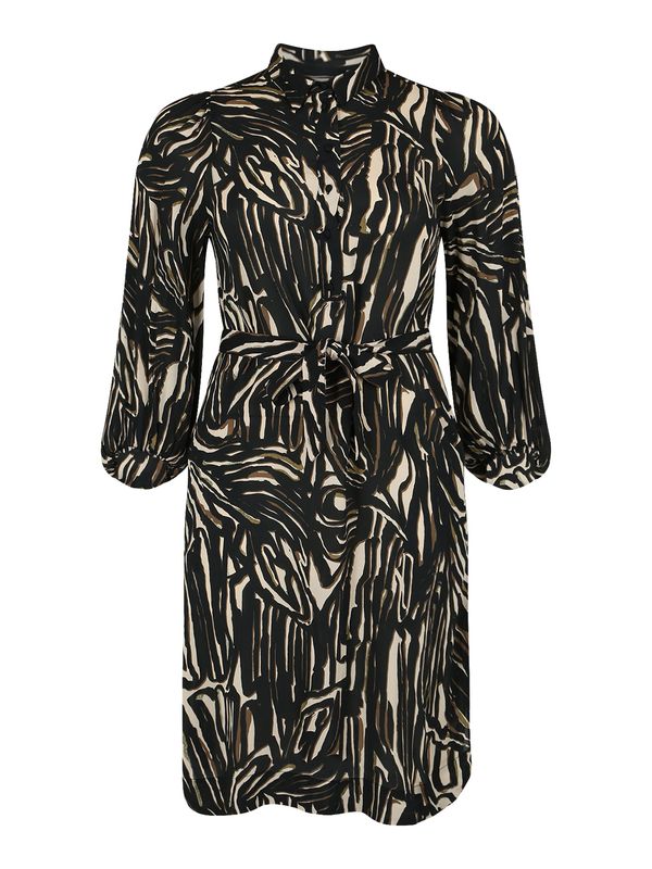 Fransa Fransa Košulja haljina 'DANNI'  bež / smeđa / grafit siva