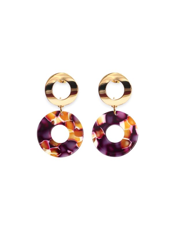 Fräulein Wunder Fräulein Wunder Naušnice 'Adua'  zlatna / miks boja