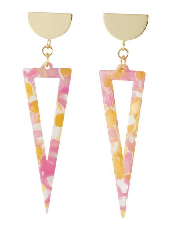 Fräulein Wunder Fräulein Wunder Naušnice  žuta / zlatna / roza / bijela