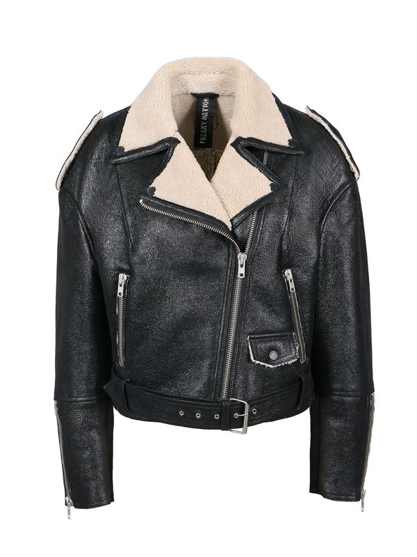 FREAKY NATION FREAKY NATION Prijelazna jakna 'Be First'  ecru/prljavo bijela / crna