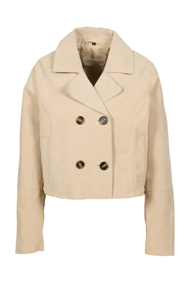 FREAKY NATION FREAKY NATION Prijelazna jakna ' Lederjacke '  bež / biserno bijela