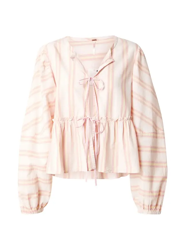 Free People Free People Bluza 'BRUNCH BABE'  žuta / prljavo roza / pastelno roza