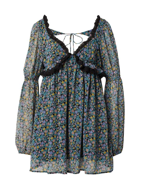 Free People Free People Haljina 'Pennie'  žuta / žad / ljubičasta / crna