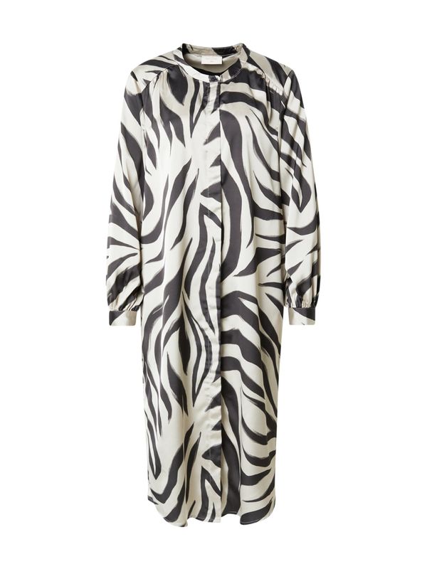 Freequent Freequent Košulja haljina 'BLOSA'  svijetlobež / crna